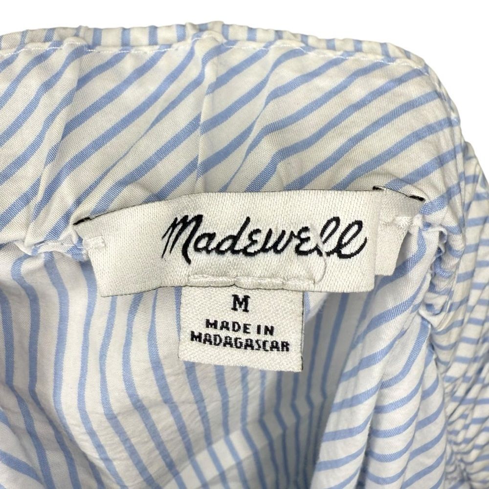 ▪️|EUC| MADEWELL Clean Off The Shoulder Top in Stripe - Picture 6 of 7